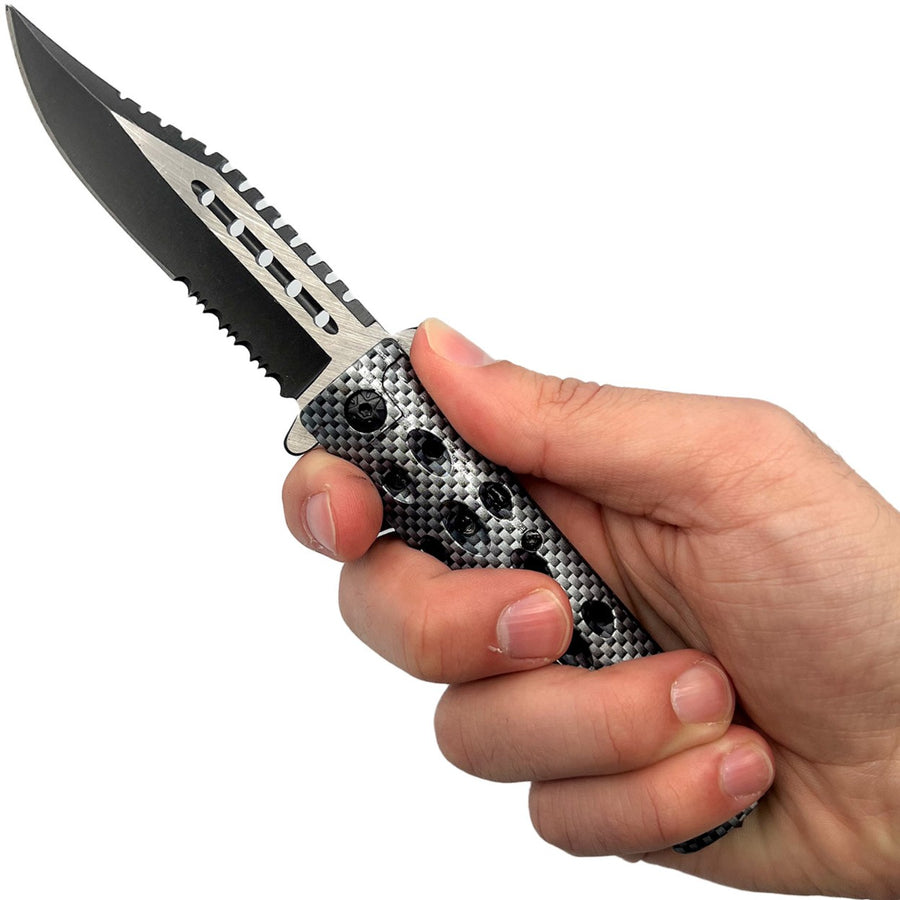 ElitEdge® Stainless Steel Folding Knife 3.75" w/ Ultralight ABS Handle