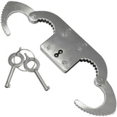 Secondary image - Rothco® Heavy-Duty Solid Steel Thumbcuffs w/ 2 Keys