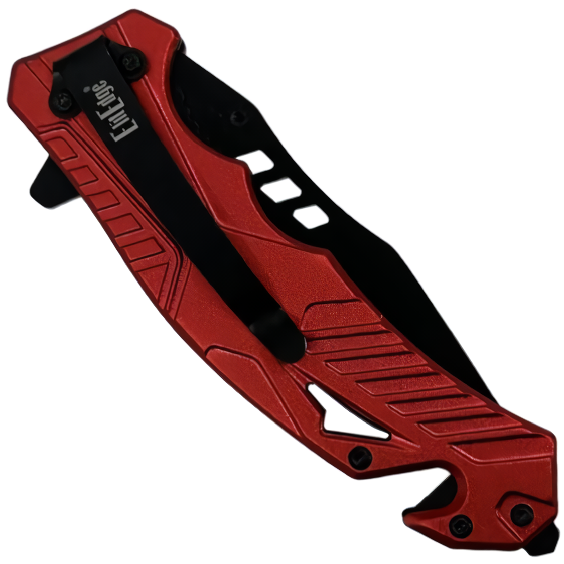 ElitEdge Firefighter Spring Assisted Stainless Steel Pocket Knife 3.5"