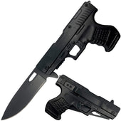 ElitEdge® Gun Folding Stainless Steel Pocket Knife 3.75