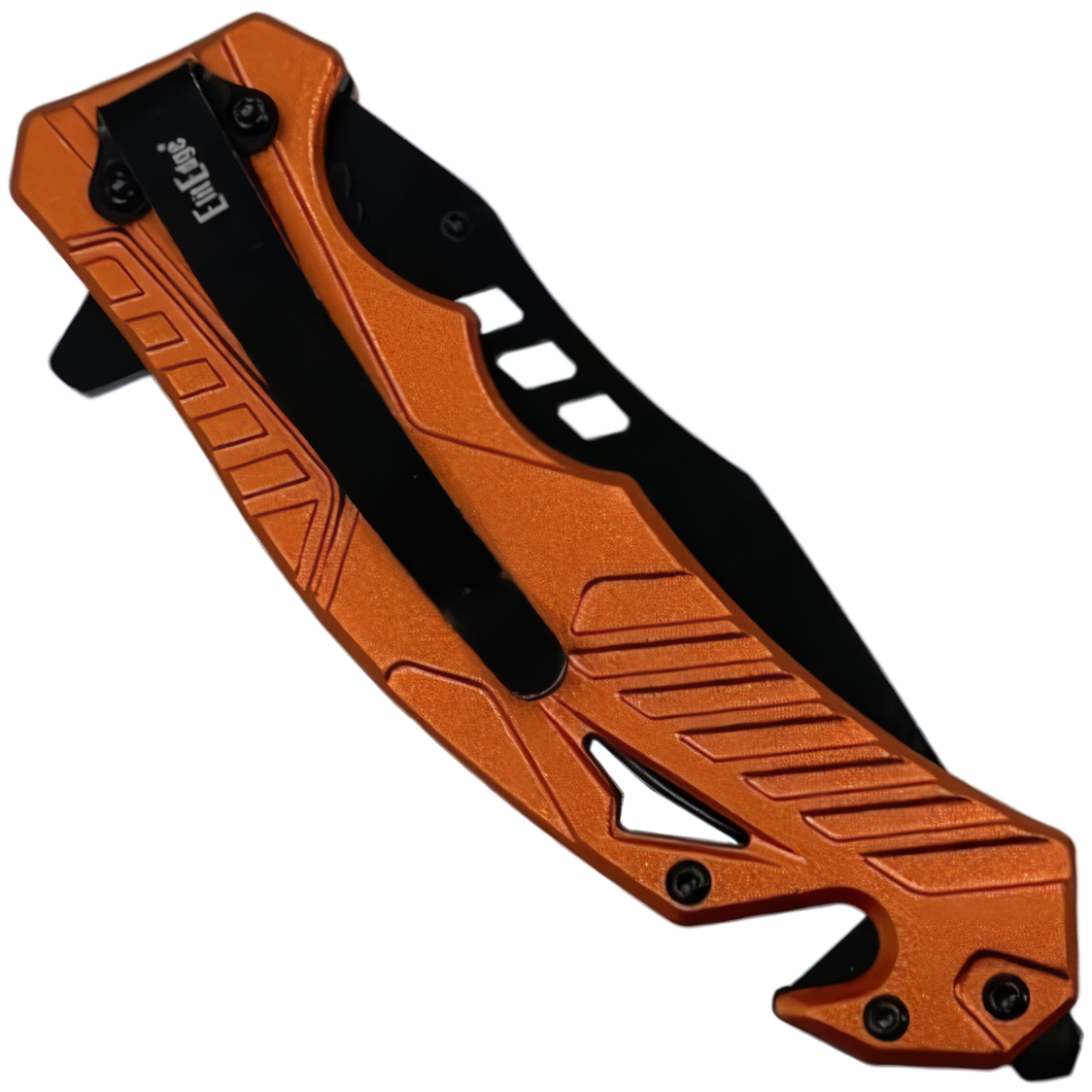 3.5" ElitEdge E.M.T. Spring Assisted Stainless Steel Pocket Knife in folded state showing handle