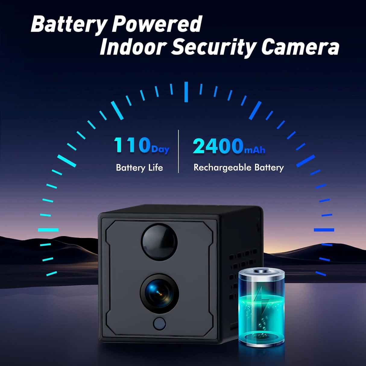 SpyWfi Mini Travel Cube Hidden Night Vision Spy Camera 2K HD WiFi