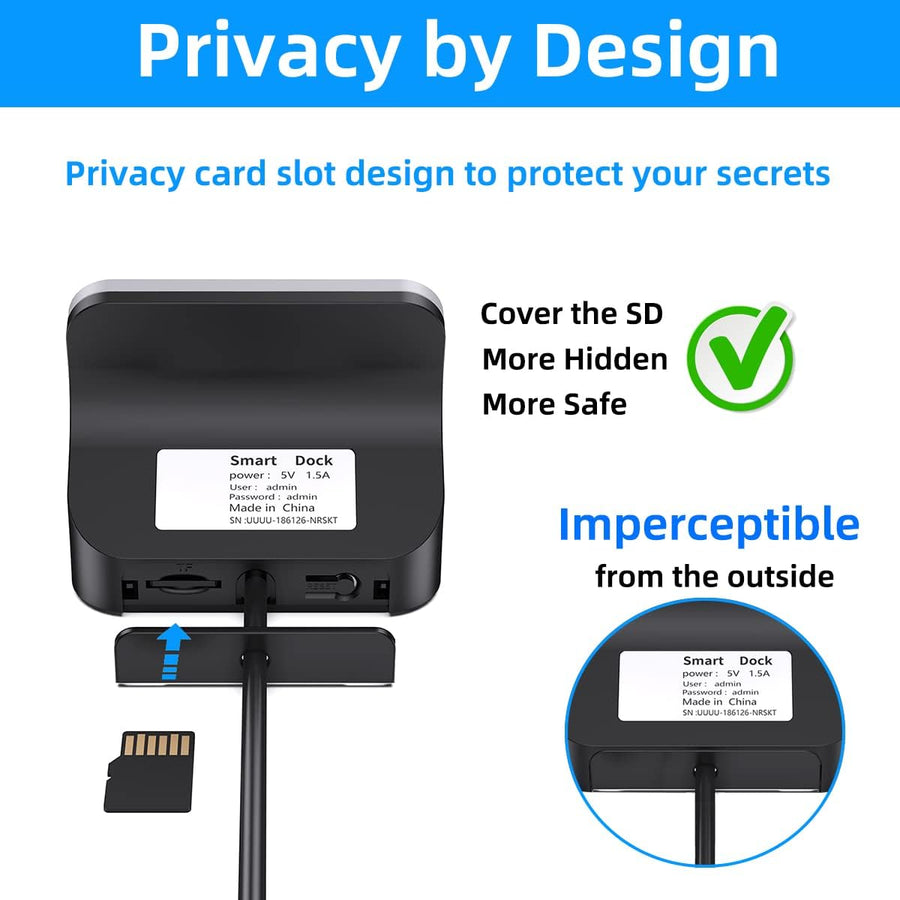 SpyWfi™ USB-C Phone Charger Hidden Motion Detection Spy Camera 1080p HD WiFi