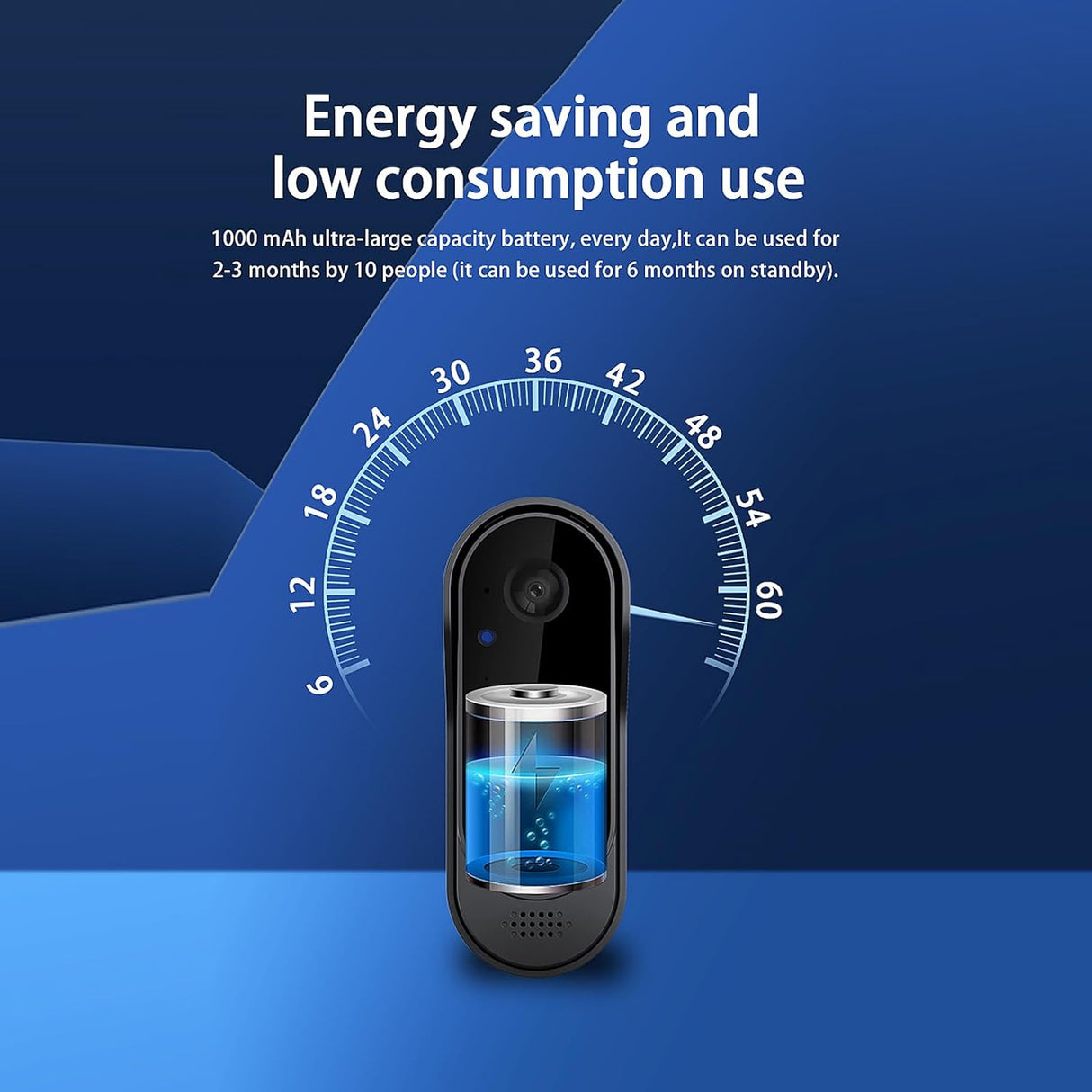 SpyWfi Night Vision Motion Detection Doorbell Security Camera 1080p HD WiFi