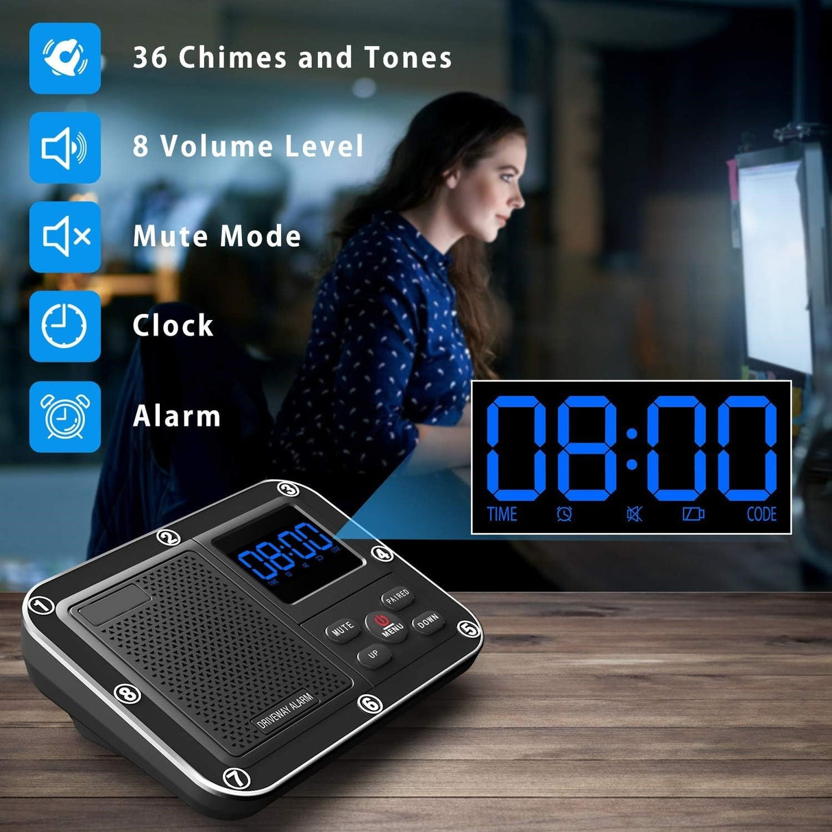 Crow Alert Wireless Outdoor Motion Detector Driveway Alarm System