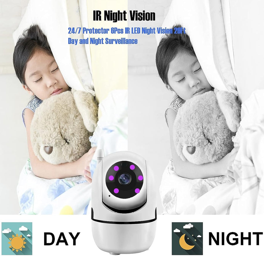 SpyWfi™ Auto Tracking PTZ Night Vision Nanny Security Camera 1080p HD WiFi
