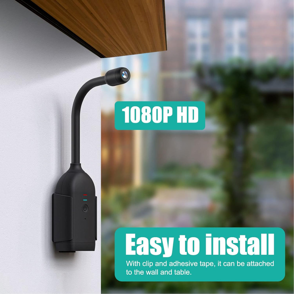 SpyWfi 360º Bendable Motion Activated Security Camera 1080p HD WiFi