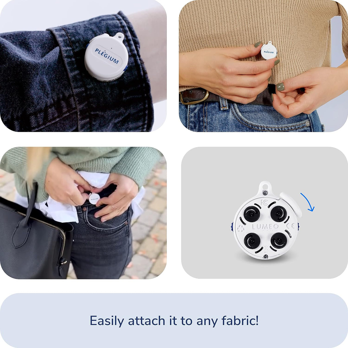 Plegium Smart Emergency Button Personal Wearable GPS Tracker Panic Alarm