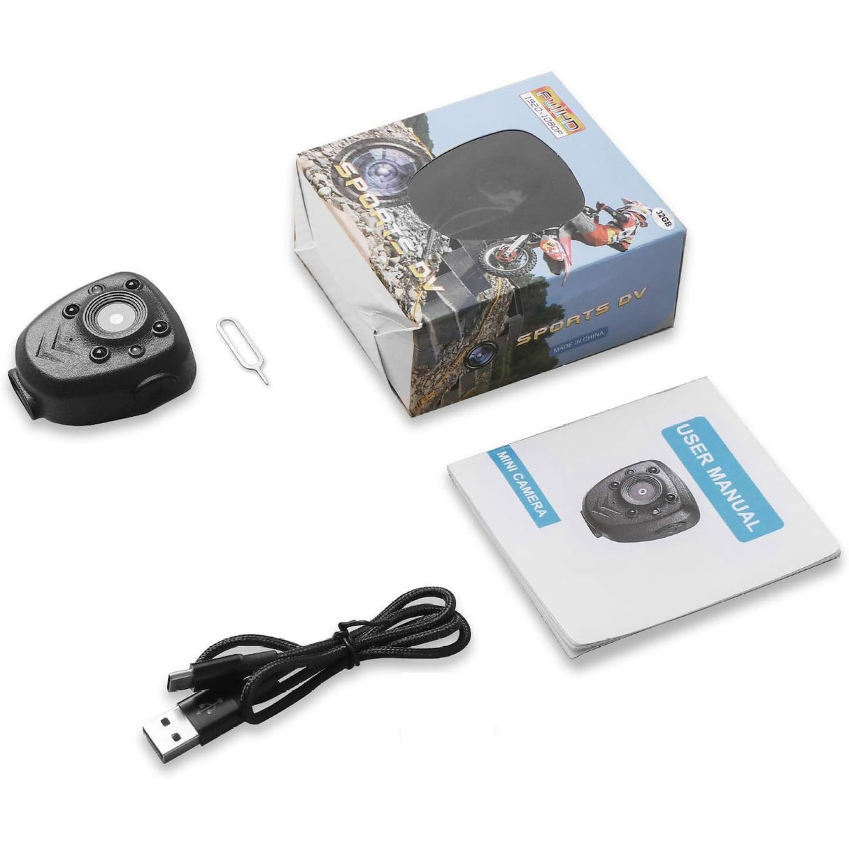 SpyWfi Mini Rechargeable Night Vision Police Body Camera 1080p HD DVR