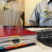 Secondary image - Esonic® Pocket Clip Rotating Lens Hidden Spy Camera 720p DVR