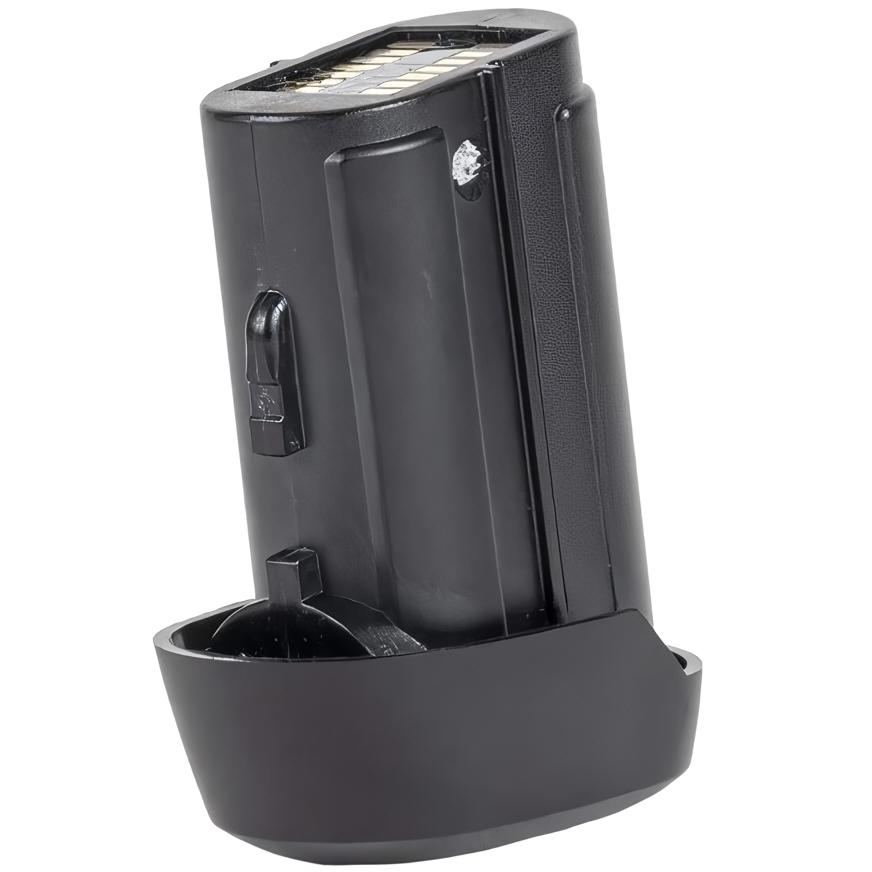 TASER X-Series Performance Power battery pack in its plastic base angle view