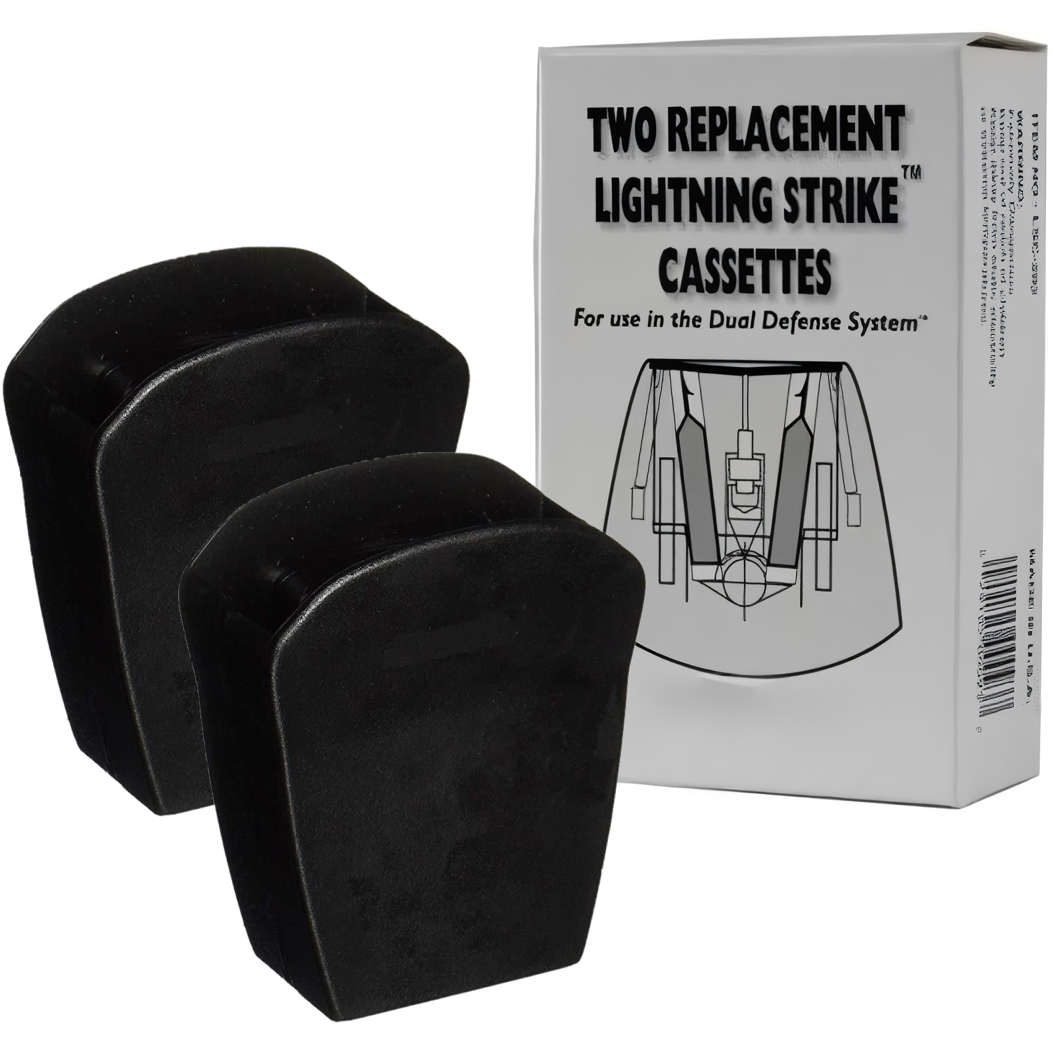 Lightning strike stun gun replacement cartridges