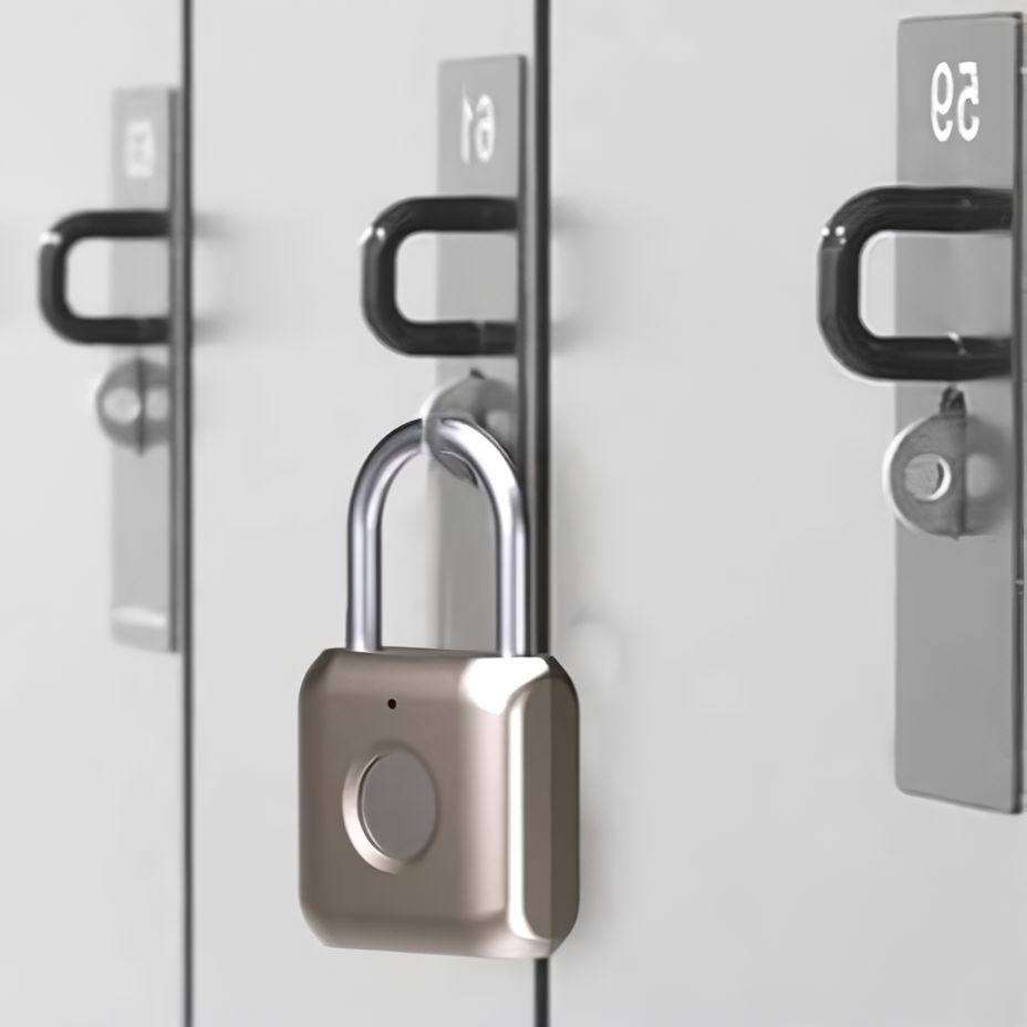 GorillaLock Mini Travel Waterproof Keyless Biometric Fingerprint Padlock