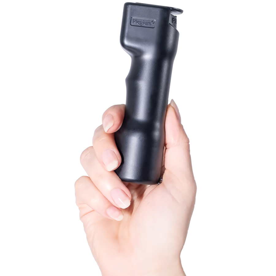 Plegium® Smart LED Alarm Red UV Dye Marking Keychain Defense Spray w/ Safety App