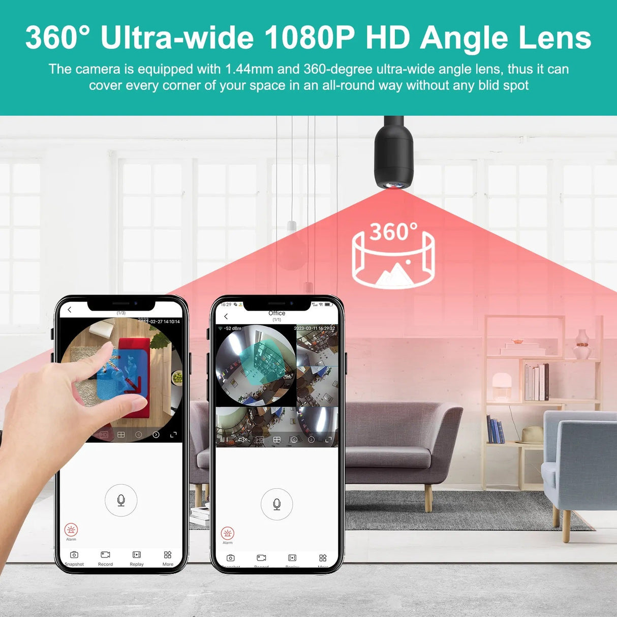SpyWfi 360º Bendable Motion Activated Security Camera 1080p HD WiFi