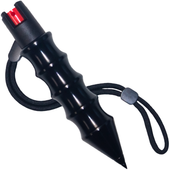 Self-Defense Hammer Pepper Spray Kubotan w/ Wrist Strap - Pepper Spray with UV Marking Dye