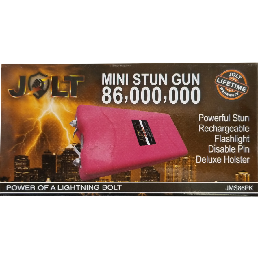 JOLT Mini Rechargeable LED Triple Stun Gun 86M