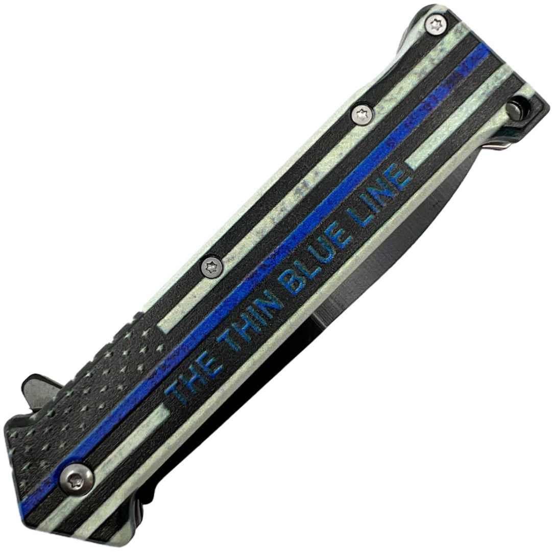 Stainless Steel Spring Assisted Folding Stiletto Pocket Knife 3.5"