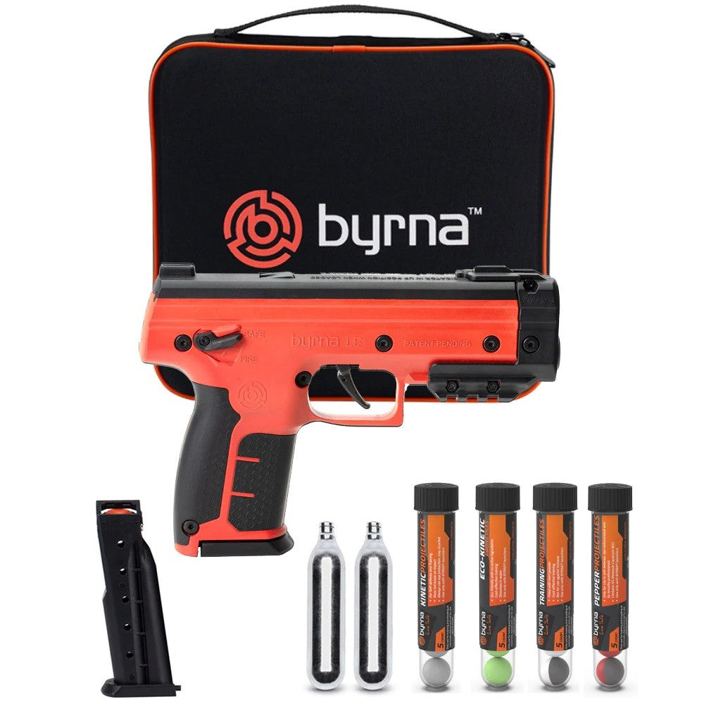 Byrna LE Pepper Non-Lethal Self-Defense Projectile Gun Bundle