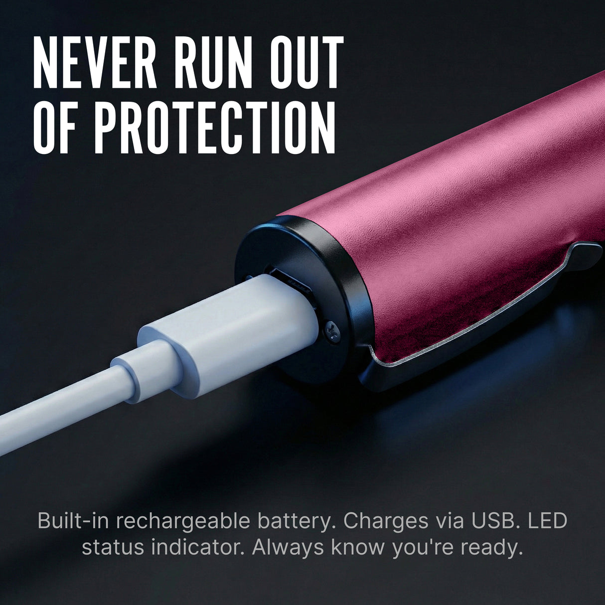 Streetwise Pain Pen 6" Rechargeable Stun Gun 25M