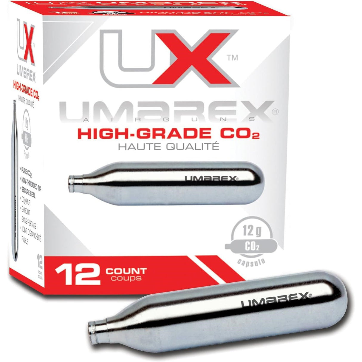 Prepared 2 Protect High-Grade 12G CO2 Cartridges 12-pack in a packaging