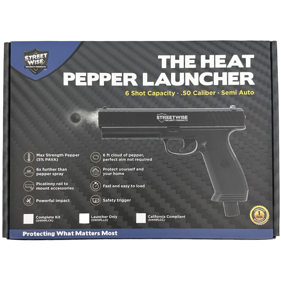 Pepper ball launcher packaging