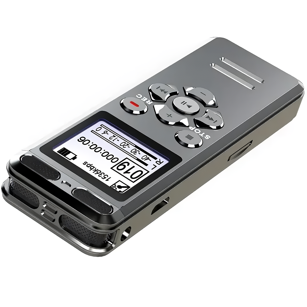 Voice Activated Rechargeable Audio Recorder from SpyWfi top view