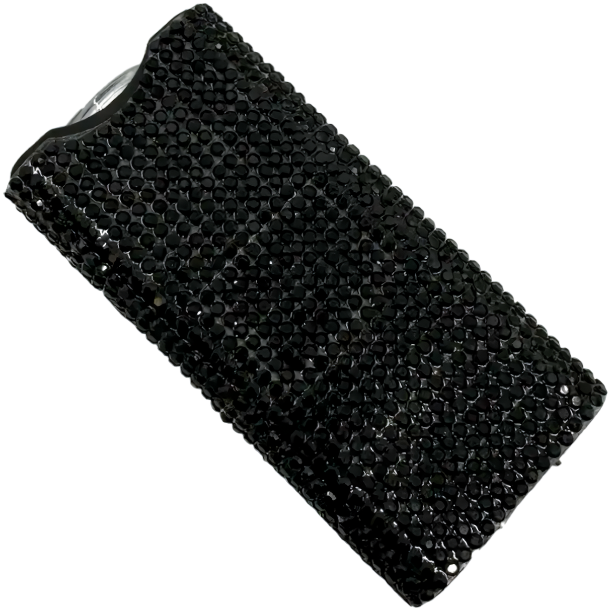 Streetwise Black Rhinestun Mini Keychain Rechargeable LED Stun Gun