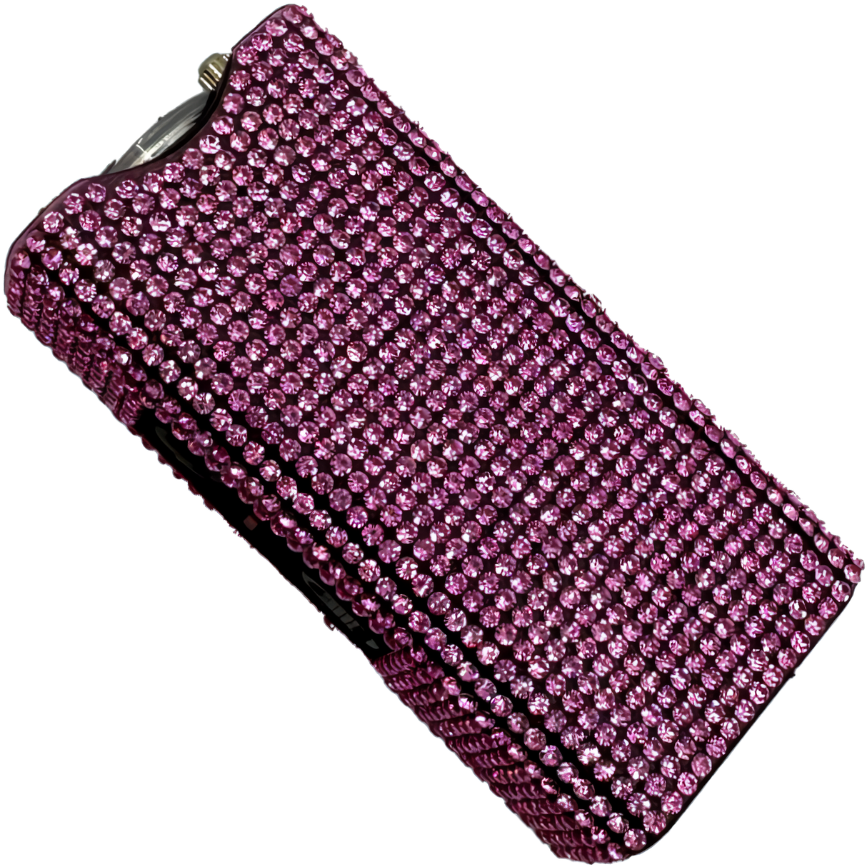 Streetwise Pink Rhinestun Mini Keychain Rechargeable LED Stun Gun