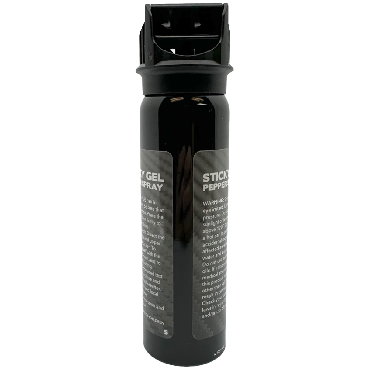 Back view of 4 oz. Streetwise Police Strength Sticky Gel Pepper Spray