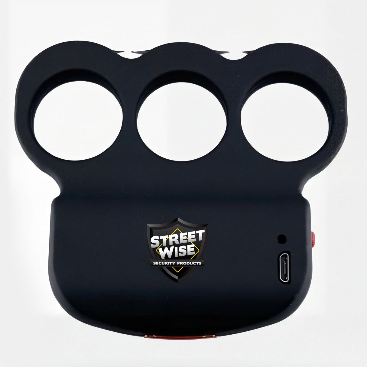a front view of the Streetwise Triple Sting Ring Rechargeable Stun Gun 28M.