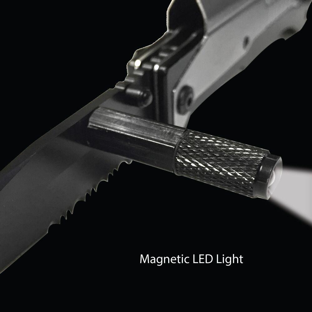 Tiger-USA 5-in-1 EDC Folding Survival Pocket Knife w/ LED Light