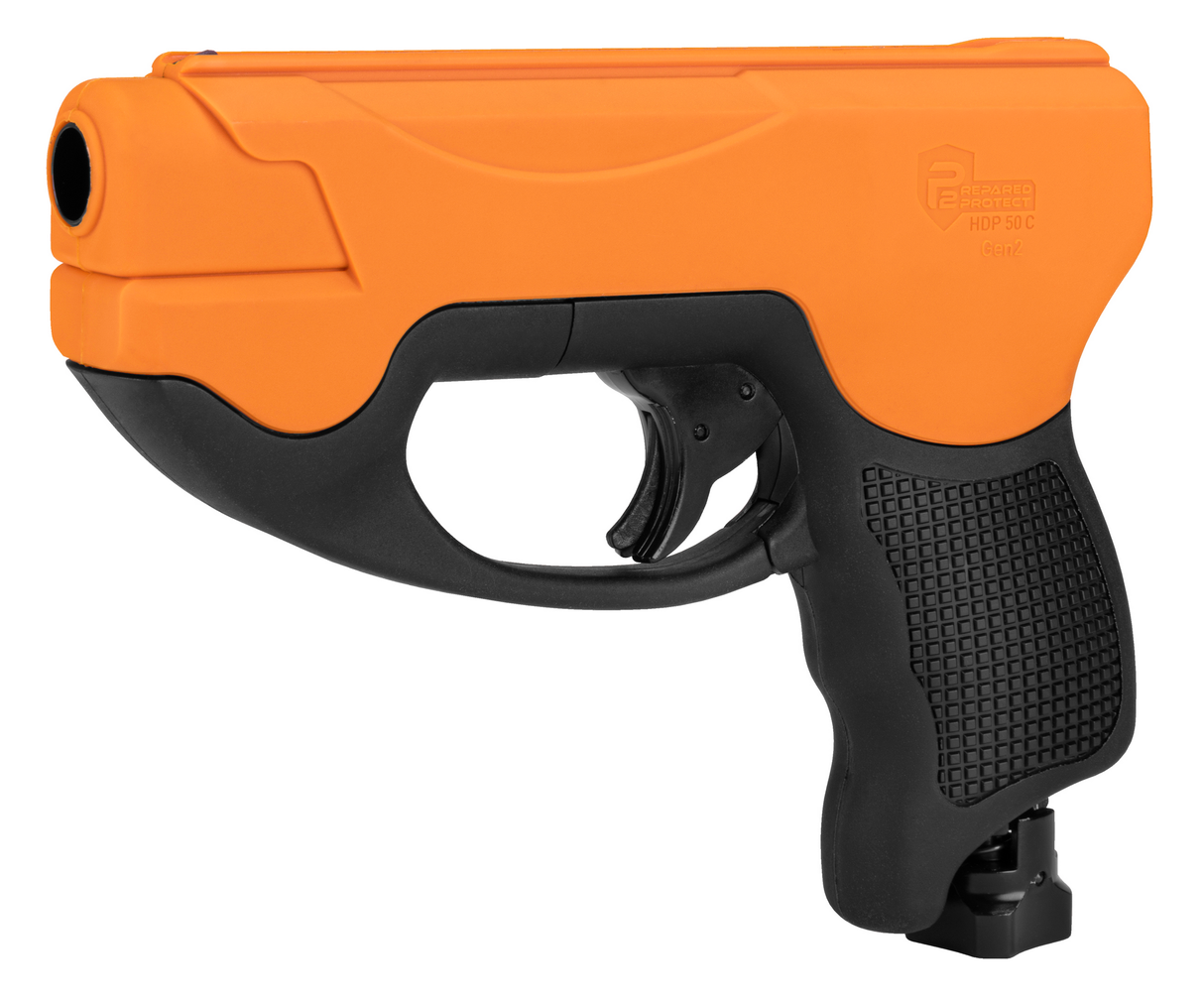 orange and black Umarex Prepared 2 Protect HDP 50 Compact Gen 2 Self-Defense Pepper Ball Gun