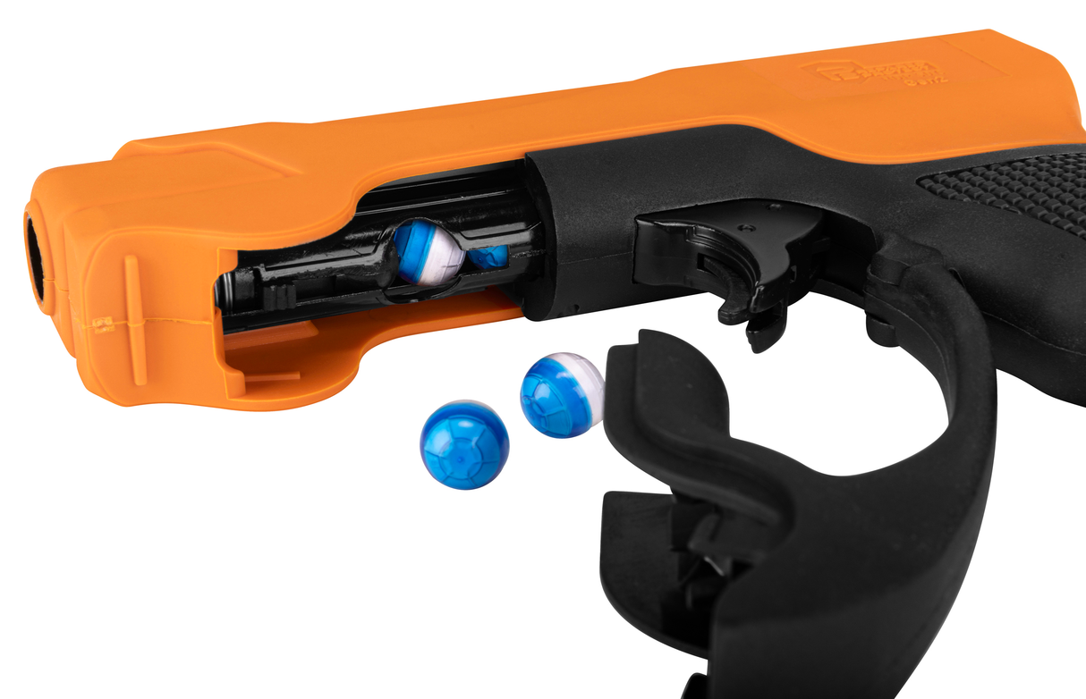 a close up of the pellets being placed in Umarex Prepared 2 Protect HDP 50 Compact Gen 2 Self-Defense Pepper Ball Gun