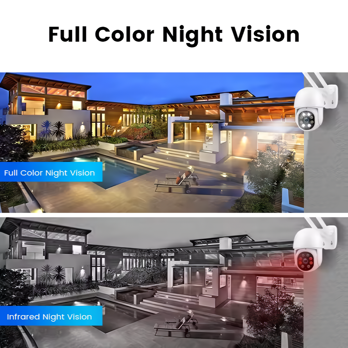 SpyWfi Auto Tracking PTZ Night Vision Wall Security Camera 4K UHD WiFi