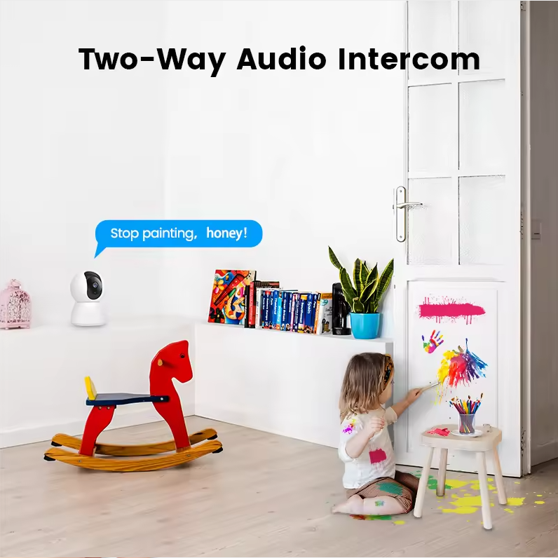 SpyWfi PTZ Auto Tracking Night Vision Nanny Security Camera 1080p HD WiFi