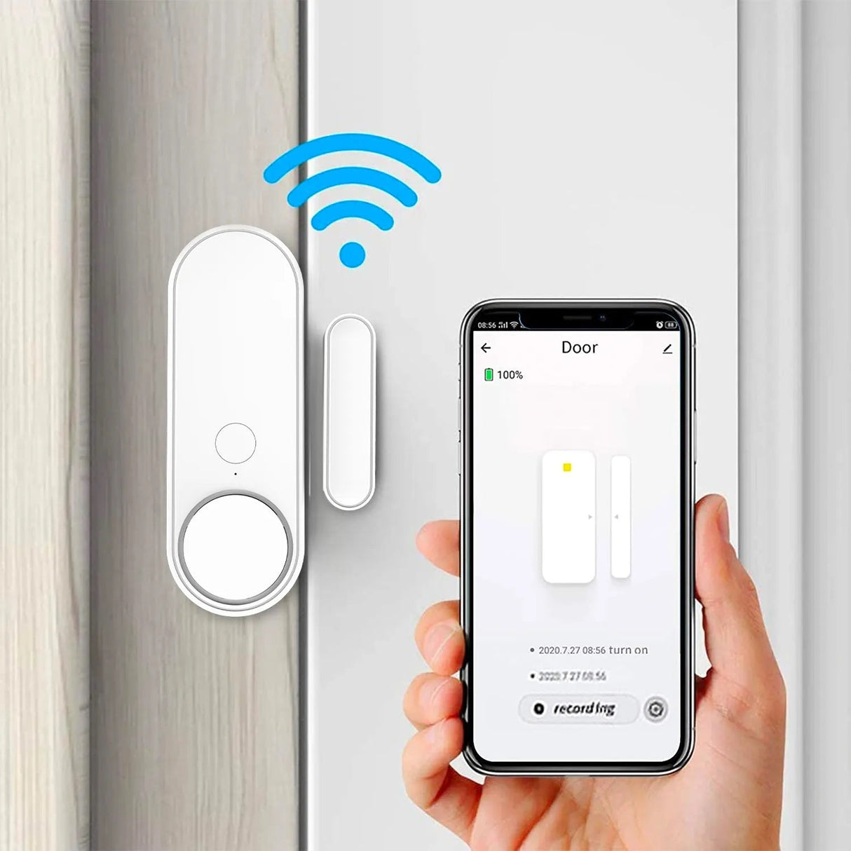 Crow Alert Smart WiFi Magnetic Contact Door & Window Intruder Alarm 90dB