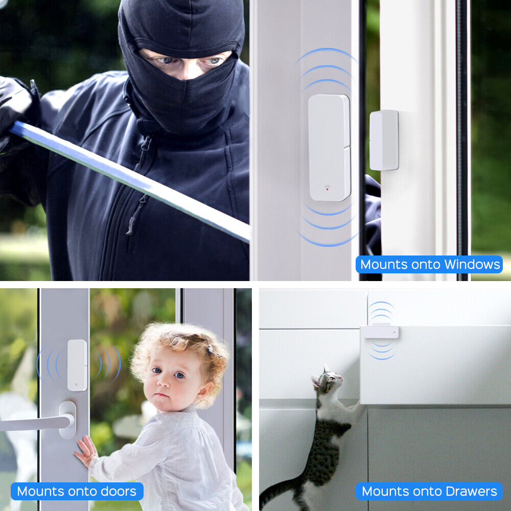 Crow Alert Smart WiFi Magnetic Contact Window & Door Intruder Alarm