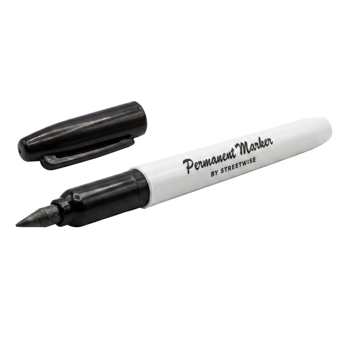 Streetwise Permanent Marker self-defense pen with removable cap and reinforced carbon fiber tip