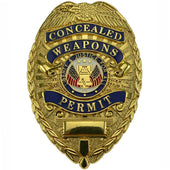 Rothco® Concealed Weapons Permit Shield Badge w/ Pin Back - Gun Accessories