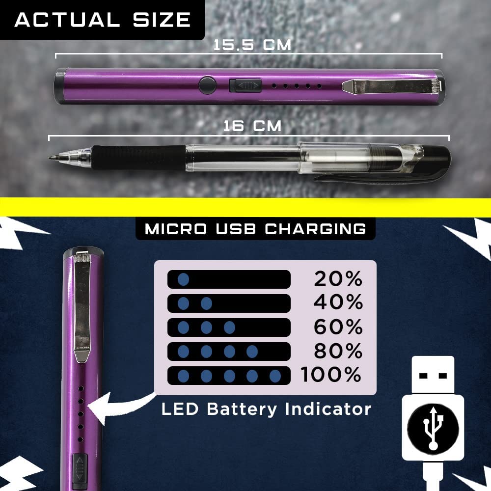 purple stun gun pen