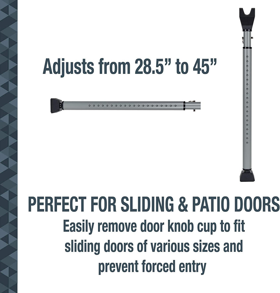 SABRE® Adjustable 2-in-1 Home Security Door Bar