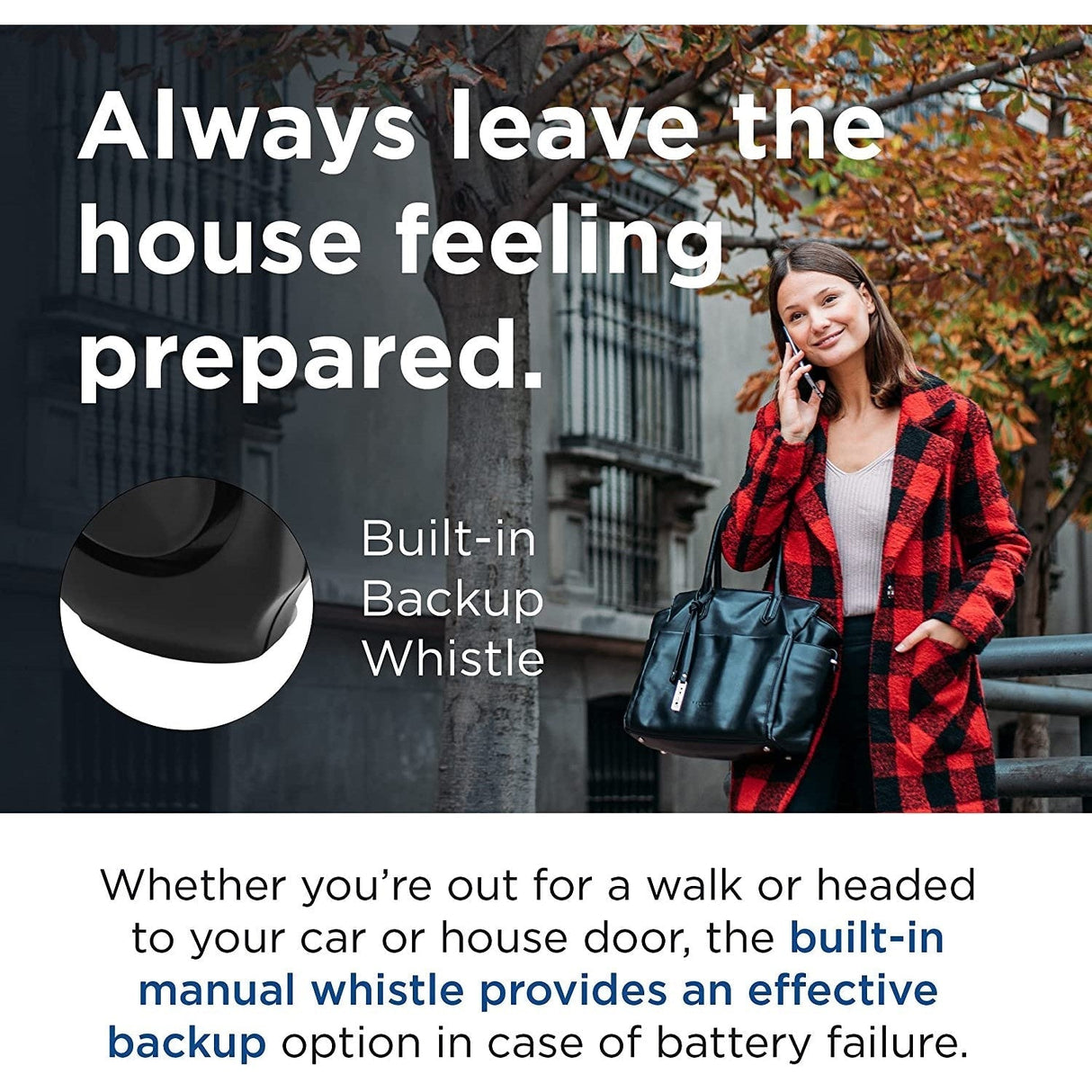 Mace Personal Keychain Panic Alarm 130dB w/ Whistle