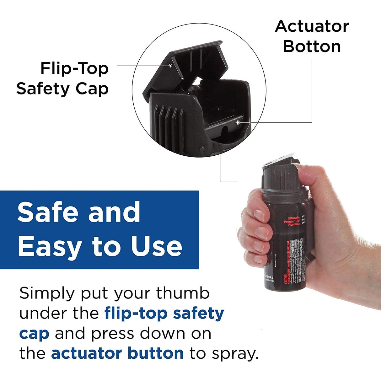 Mace Magnum 3 Distance Defense Belt Clip Pepper Gel 45g