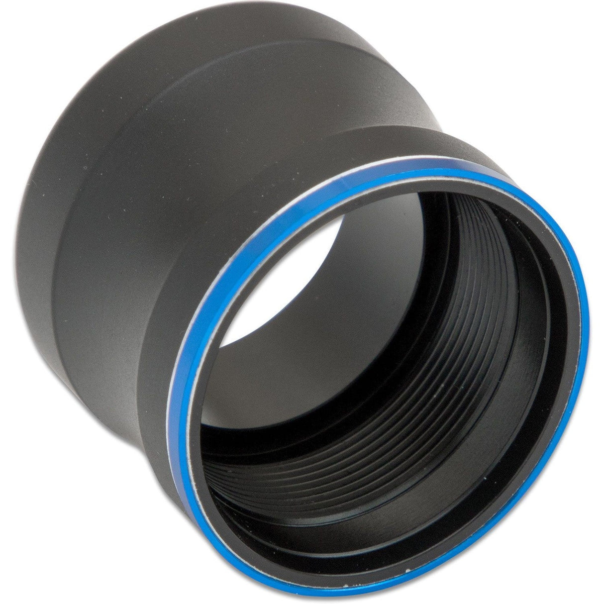 Close up view of ASP Blue Line Band Push Button Baton Cap Replacement T Series