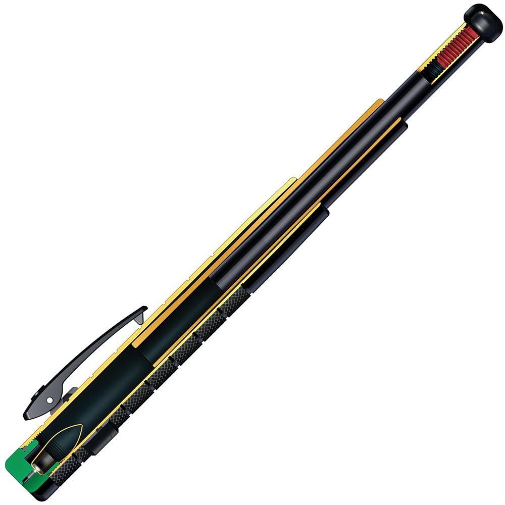 A digital illustration of inside component of ASP Protector Friction Loc Expandable Clip-On Baton