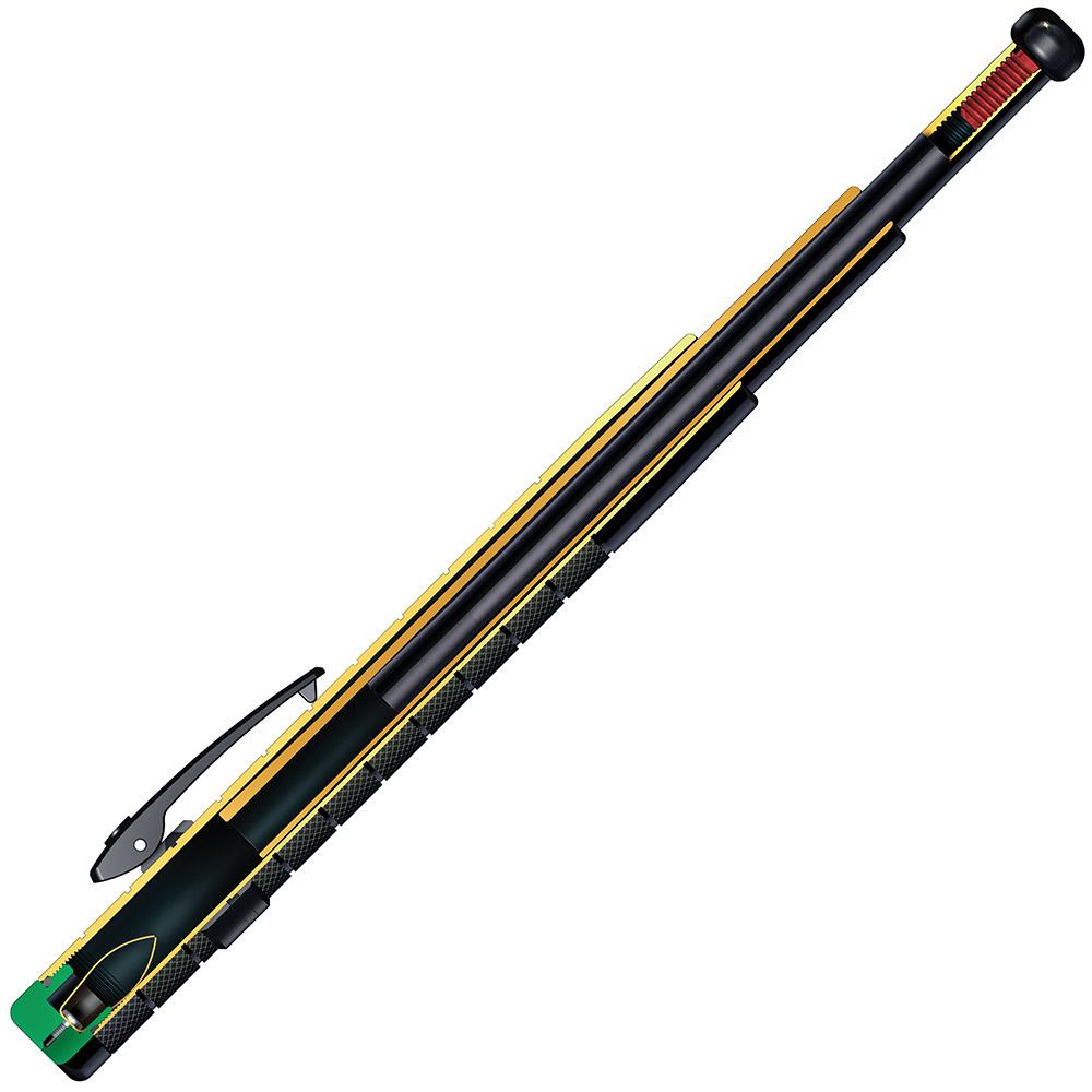 A digital illustration of inside component of ASP Protector Friction Loc Expandable Clip-On Baton