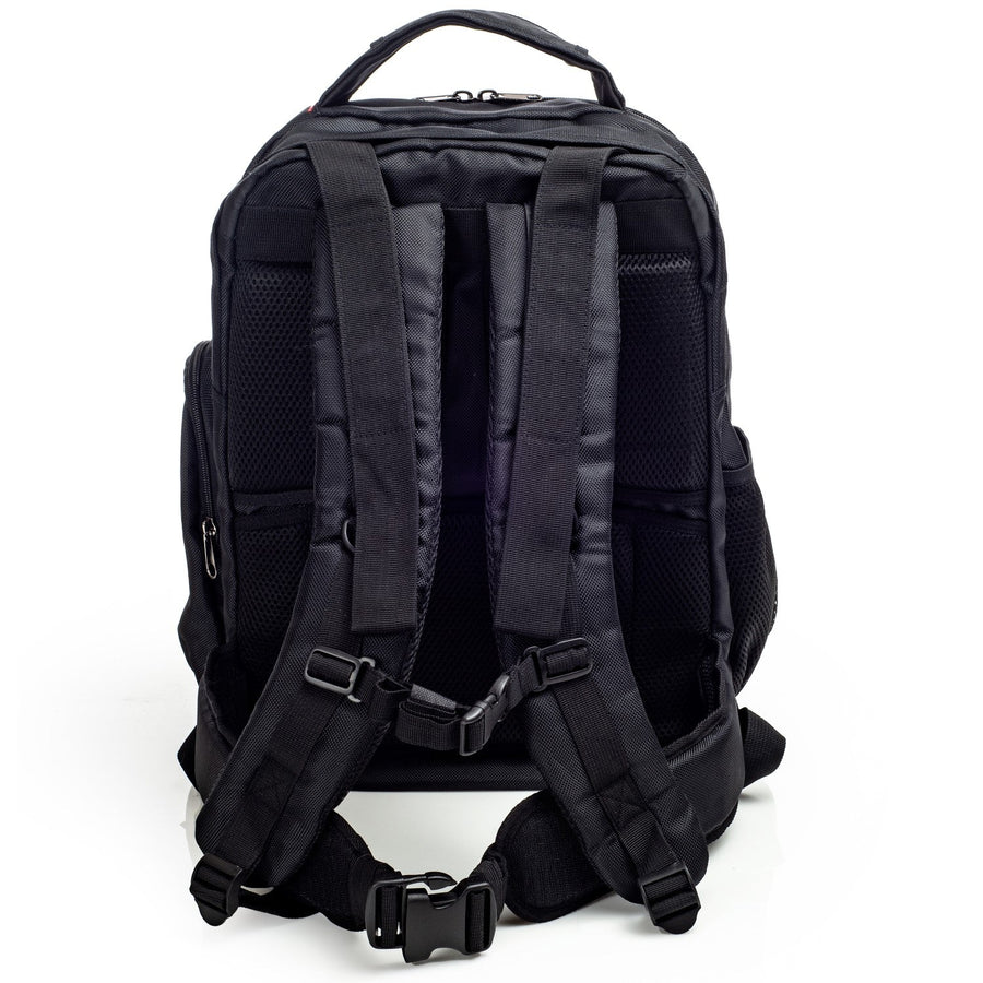 Everyday backpack or an emergency "go-bag" with cushioned back for comfort while carrying