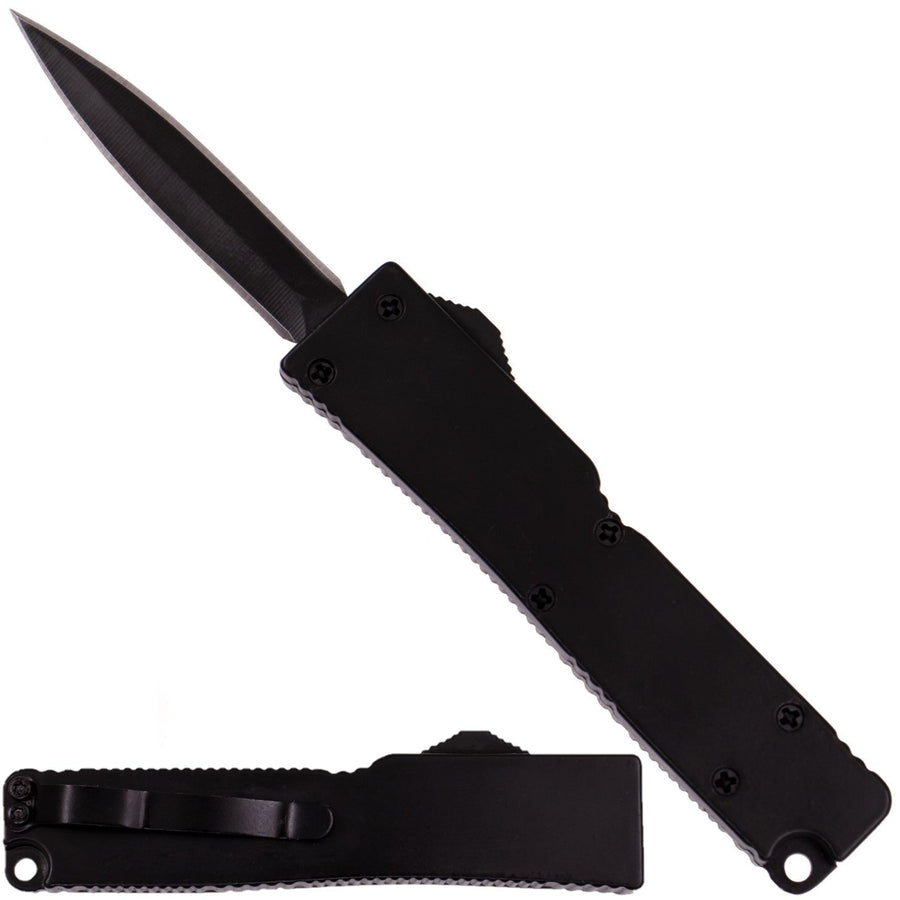 Automatic OTF Mini Stainless Steel Knife 2" w/ Keychain Loop