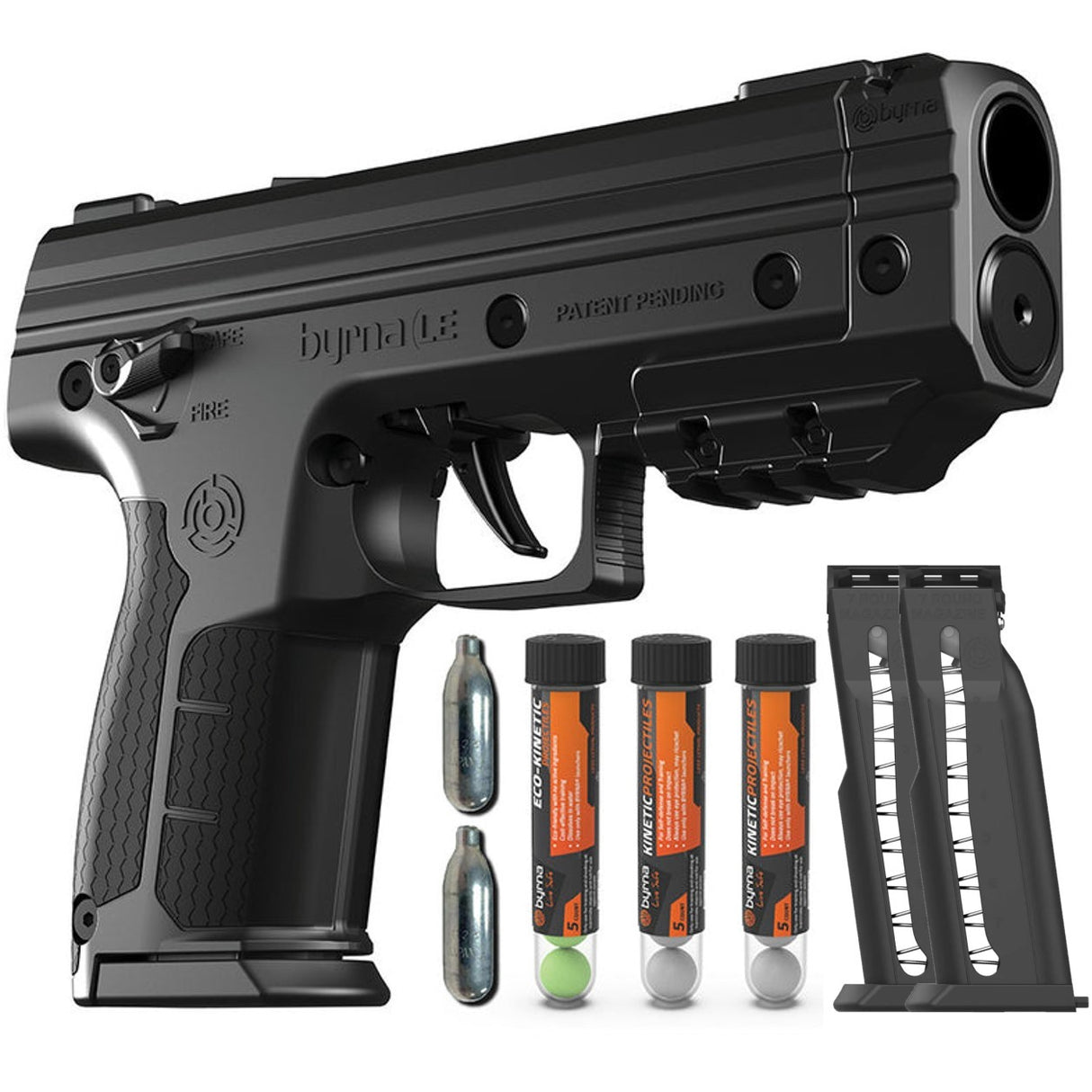 Byrna LE Kinetic Non-Lethal CA Legal Projectile Gun Bundle